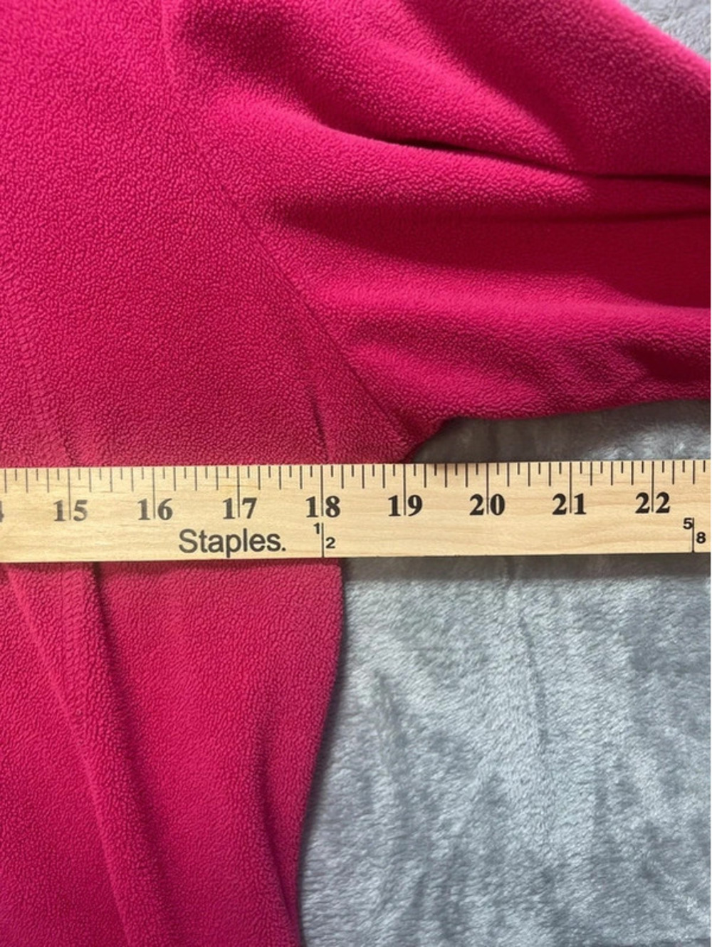 Columbia Women's Fleece Pullover Half-Zip Pink Large - Picture 6 of 9